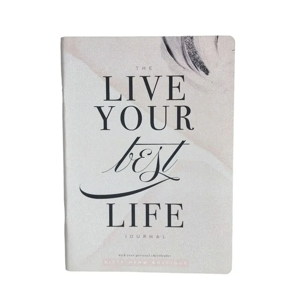 The Live Your Best Life Journal Notebook Kitty Meow Boutique Motivational Gift